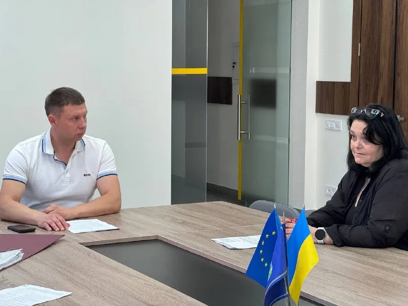 Перший заступник міського голови Ірпеня Олександр Пащинський під час засідання робочої групи. Фото: Олександр Пащинський