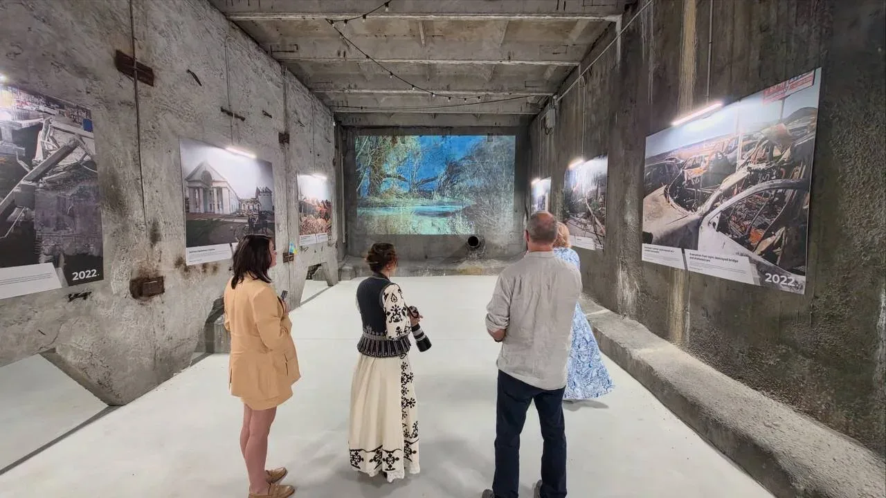 The guest was shown the places whose images went round the world in early 2022. Photo: Irpin City Council