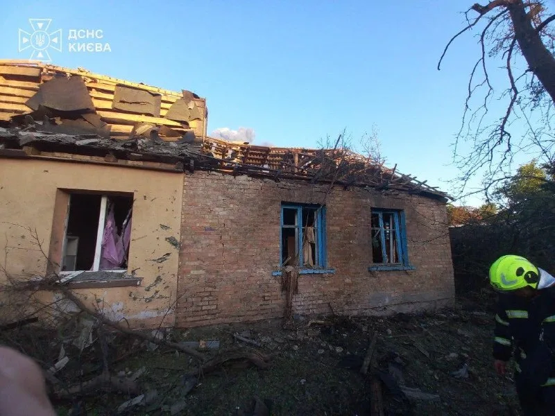 Damaged house / © State Emergency Service of Kyiv
