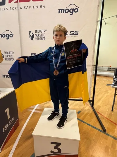 Бронзовий призер Olaines Kauss 2026 з дипломом