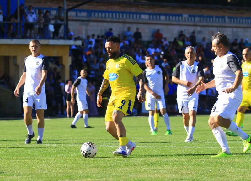 A moment from the Lubny select v Ukraine match