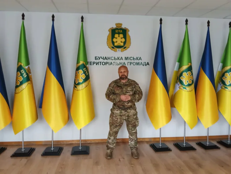 Маріуш Олесь у Бучанській міській раді