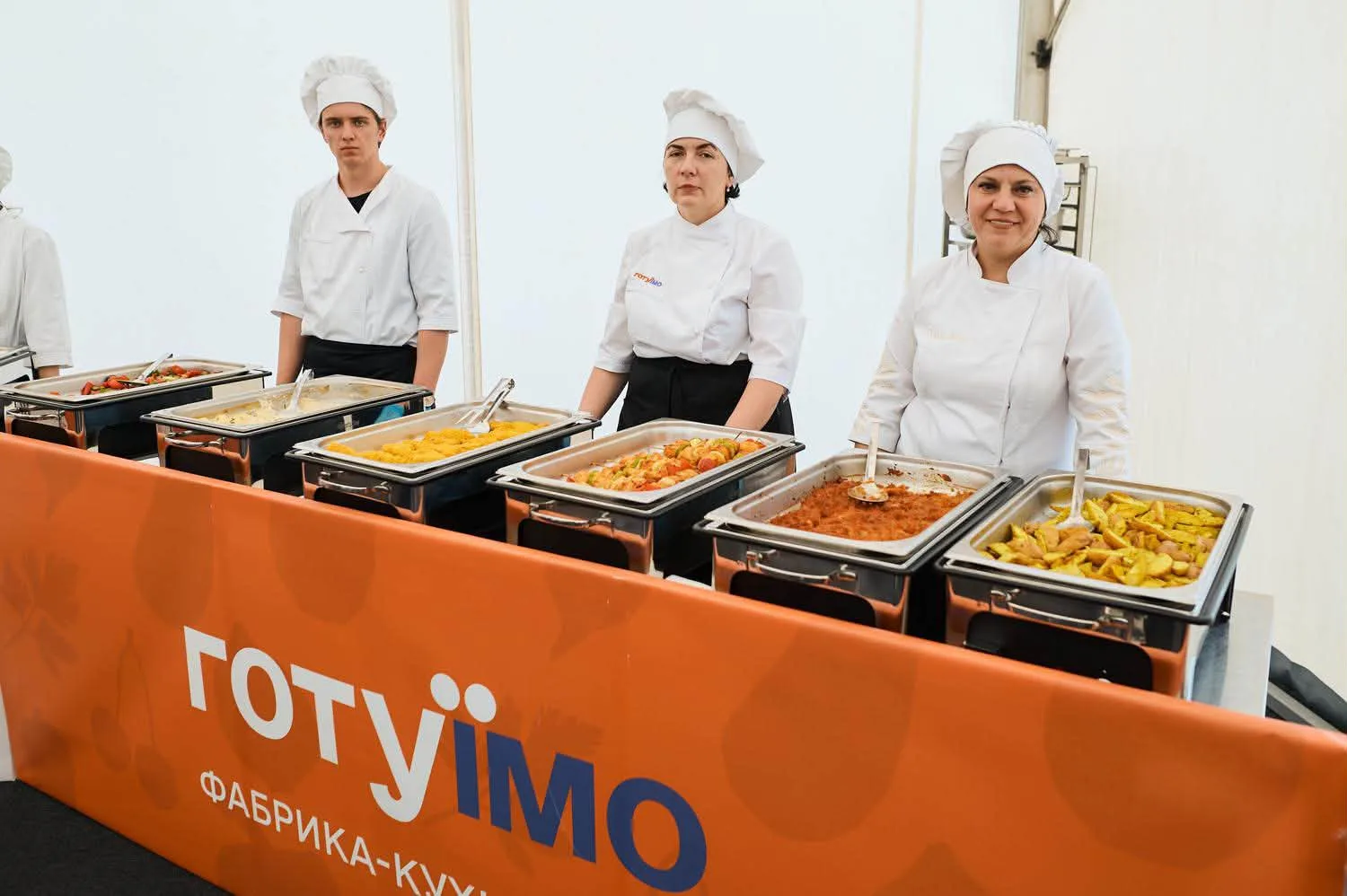 Cooks at the HotuIemo central kitchen