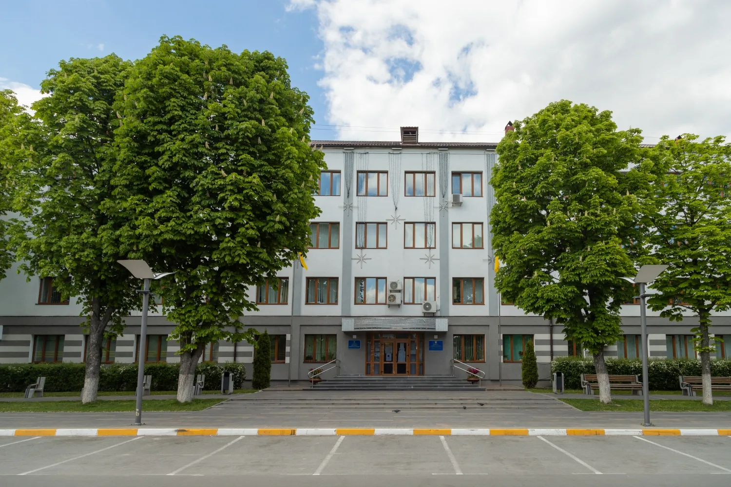 The Bucha City Council building. Illustrative photo