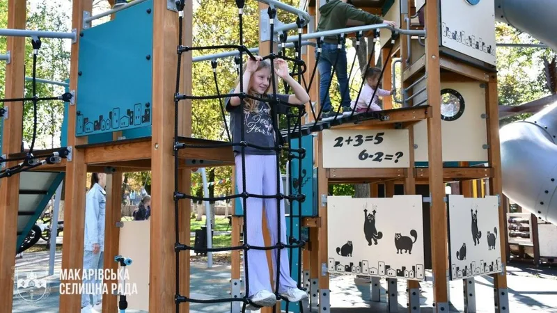 A play house with tasks for children