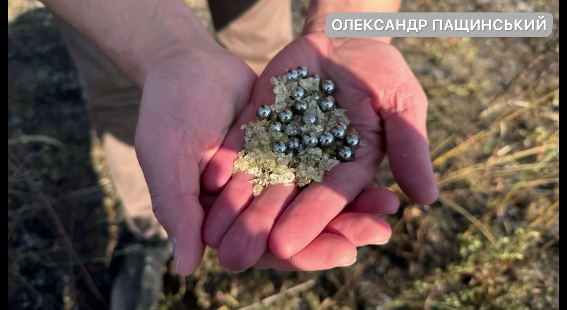 Металеві кульки з бойової частини збитого «шахеда», Ірпінська громада, 28 вересня