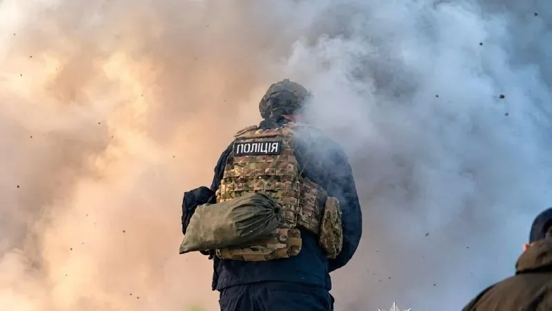 Поліцейський на місці удару 30 вересня