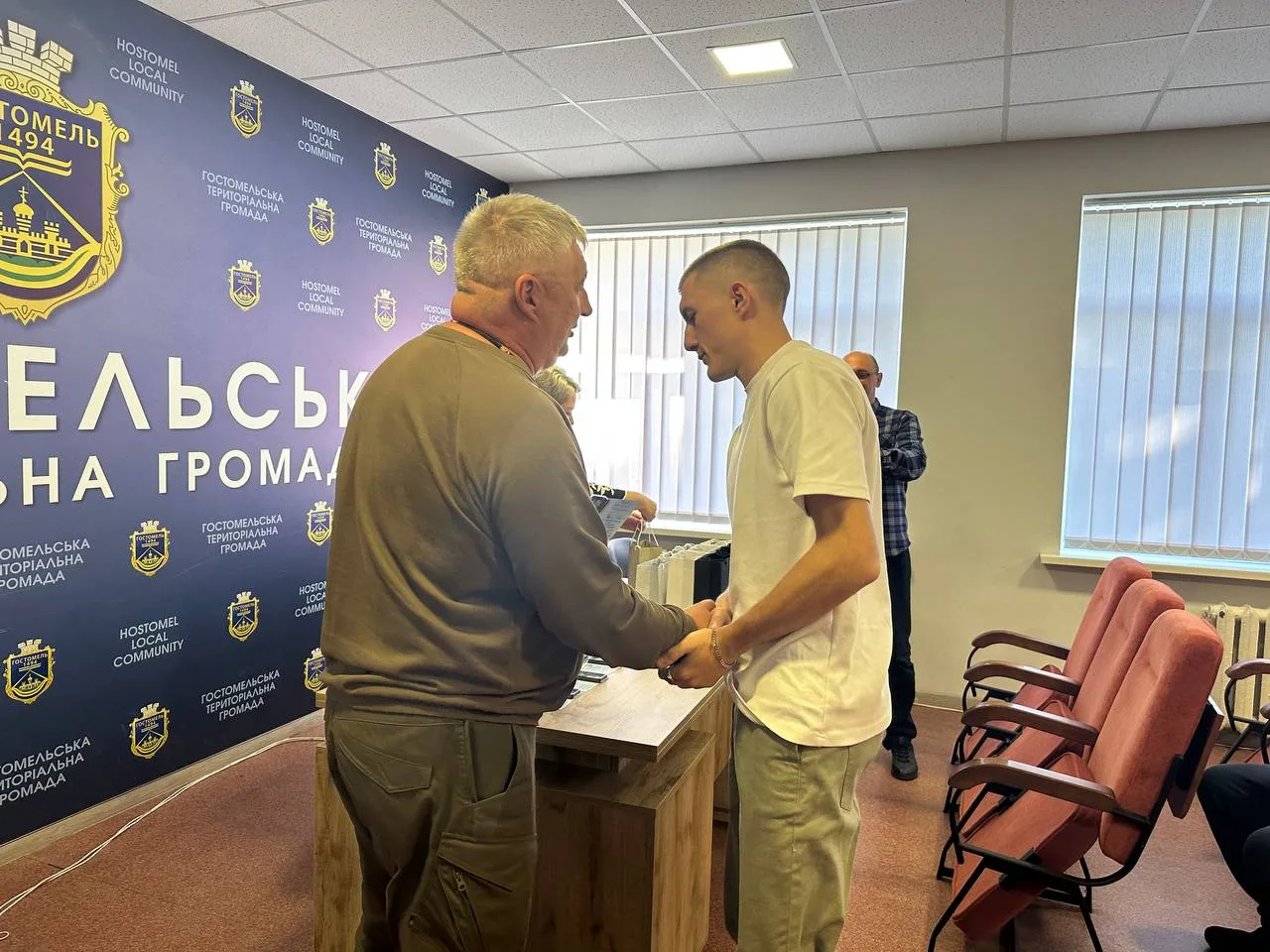 Veterans and soldiers of the Hostomel community received awards