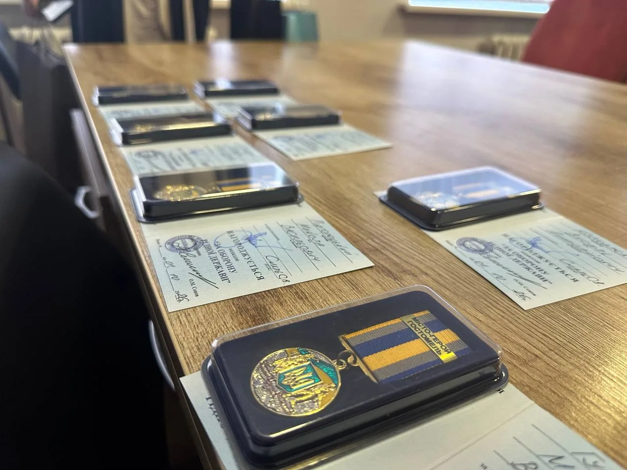 Awards for veterans and soldiers of the Hostomel community