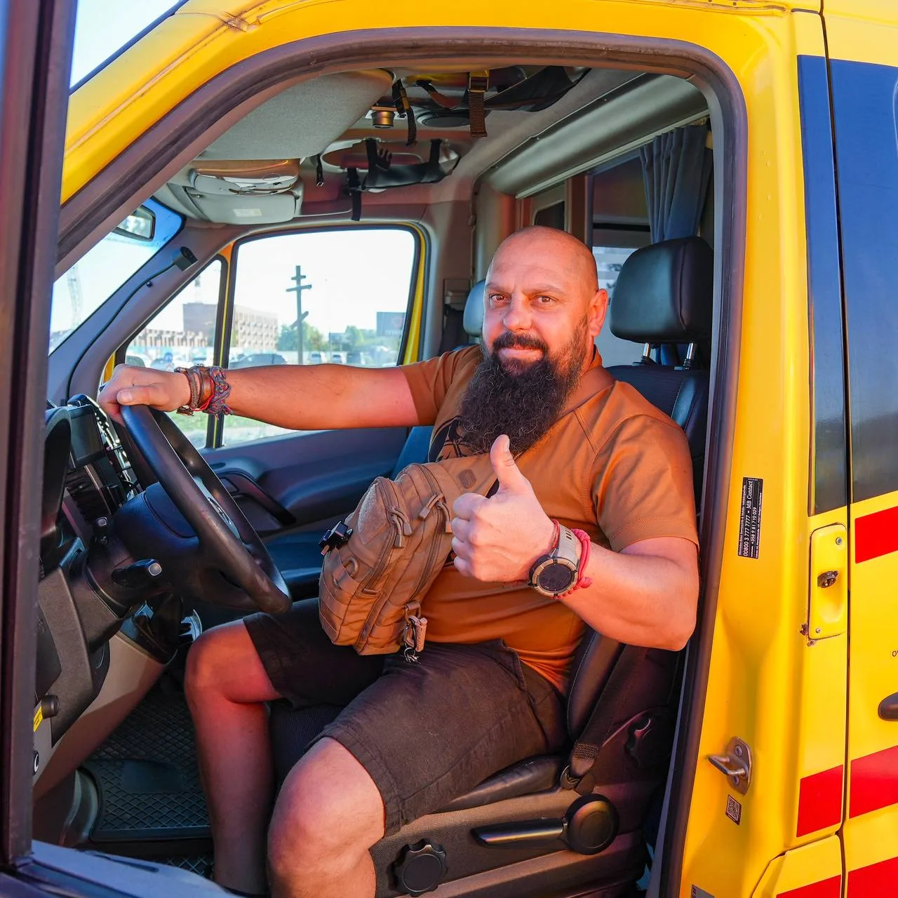 The new ambulance already has a driver