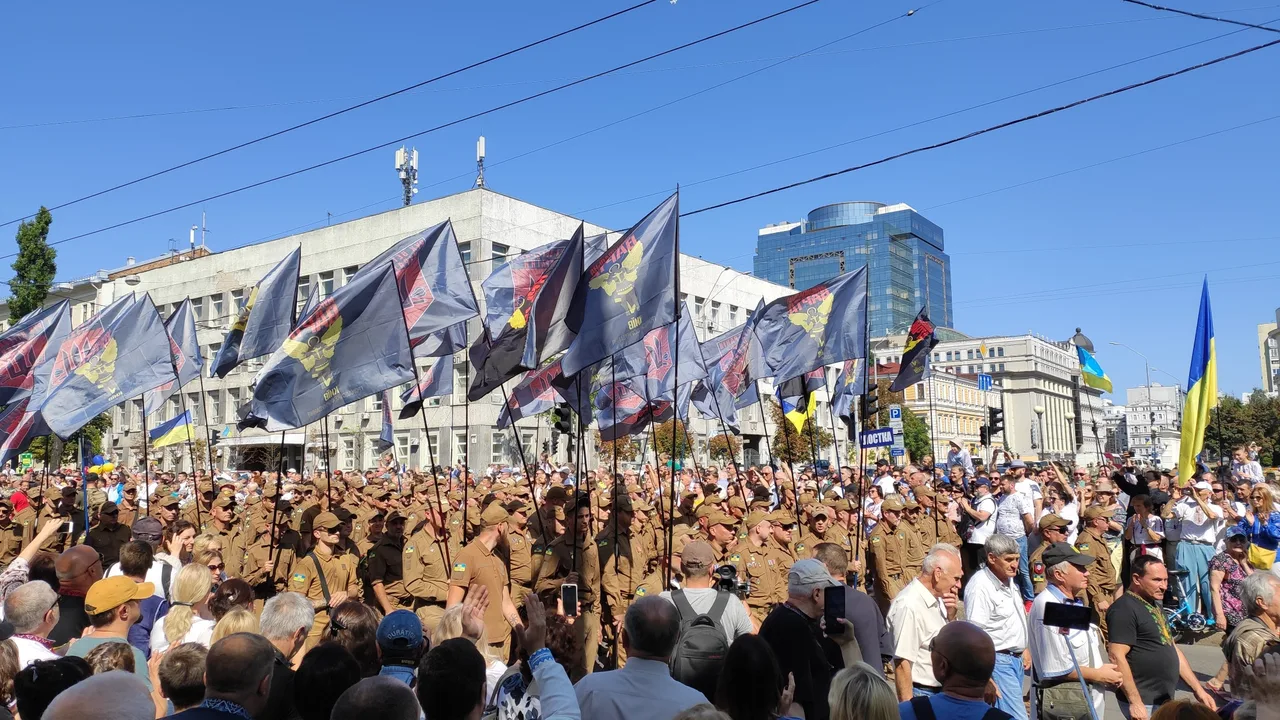 Ветерани на Марші захисників України в Києві, 2019 рік