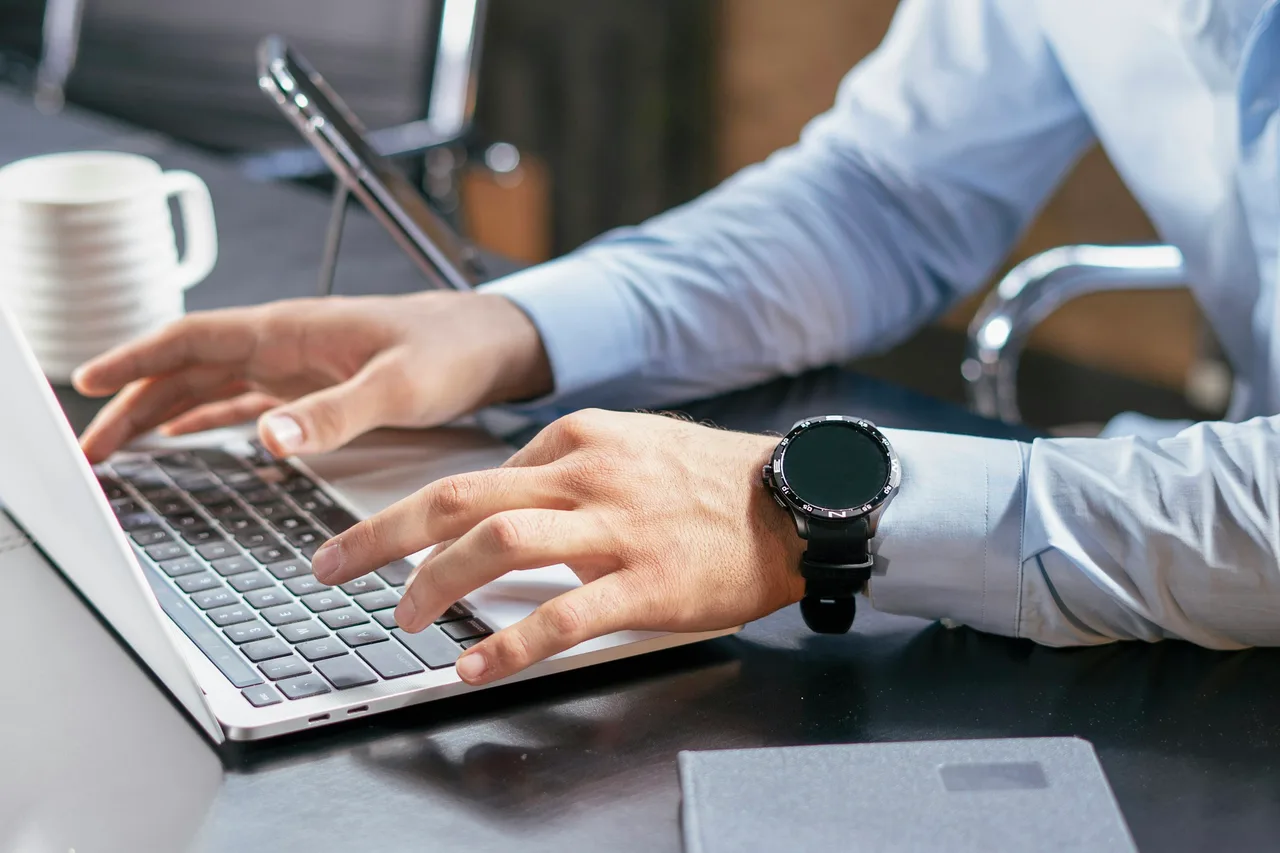 A person working on a laptop. Illustrative photo
