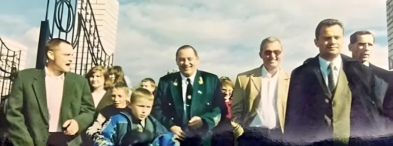 Guests at the stadium gates on opening day