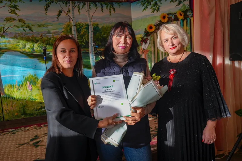 A Bucha community certificate of gratitude for a volunteer