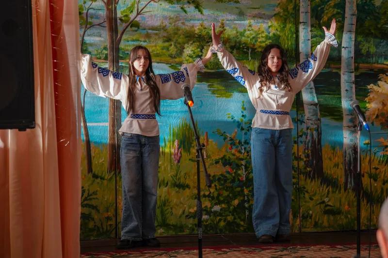 Young performers on stage