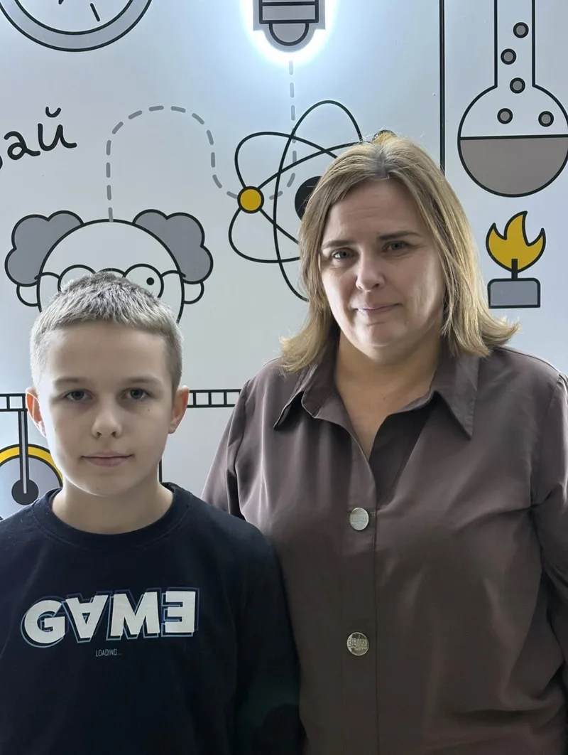 An olympiad medallist with a teacher